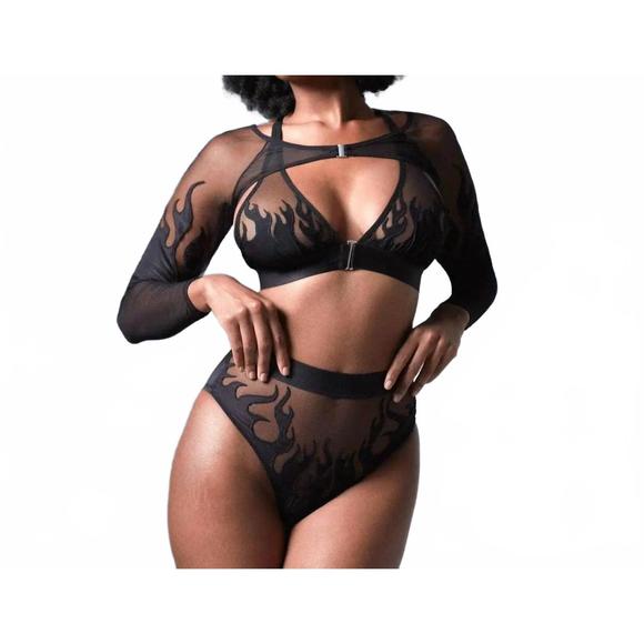 NEW THISTLE AND SPIRE smokin mirrors shrug in black - Picture 1 of 2